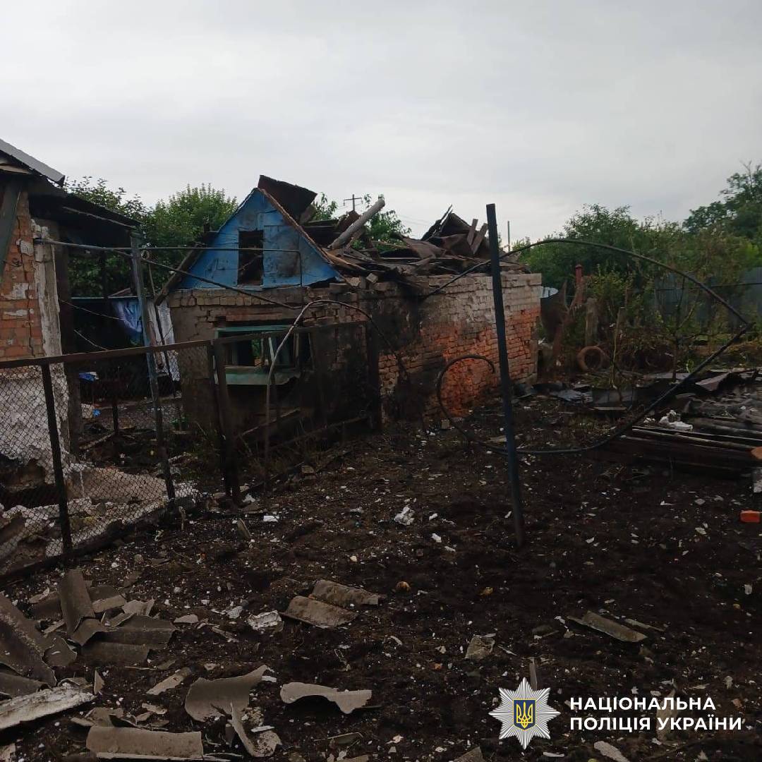 На фото наслідки ворожого обстрілу