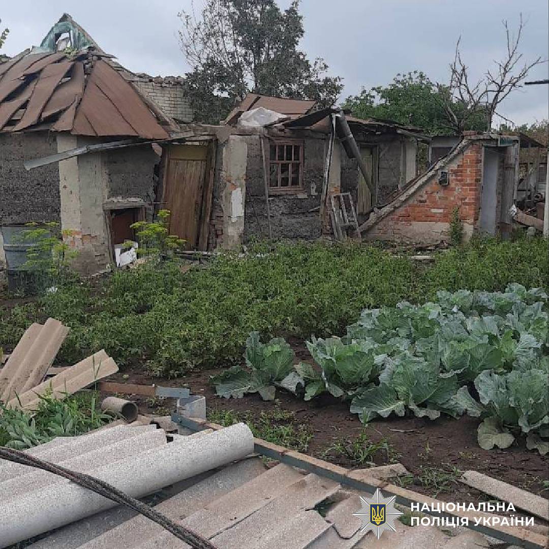На фото наслідки ворожого обстрілу