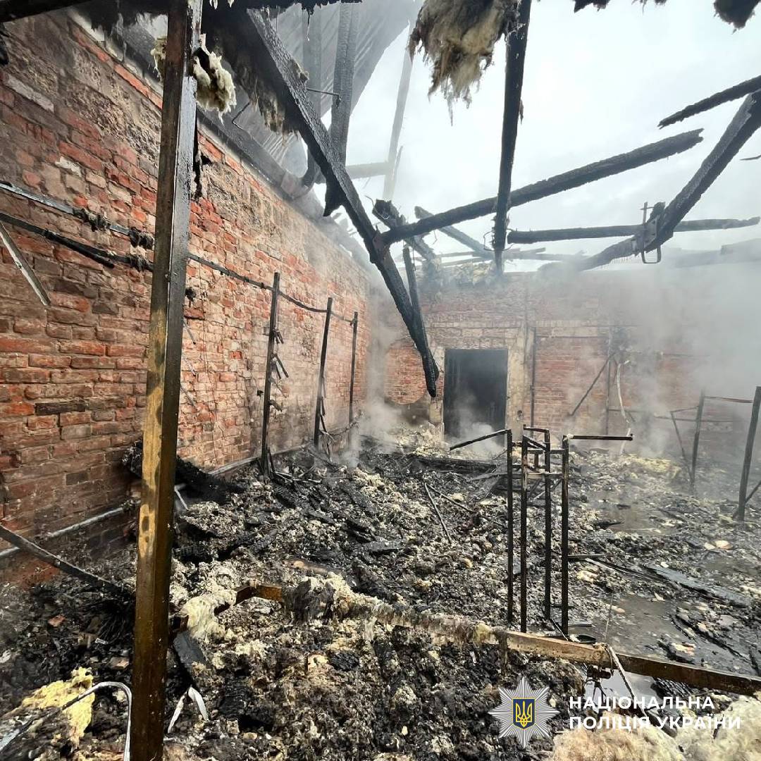 На фото наслідки ворожого обстрілу
