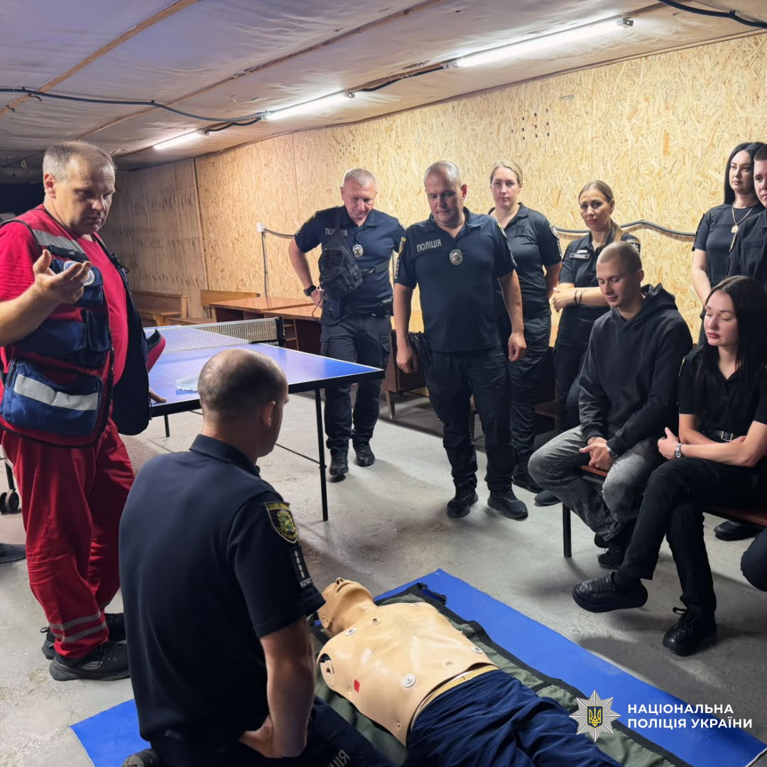 Поліцейські Балаклійщини пройшли тренінг із надання домедичної допомоги