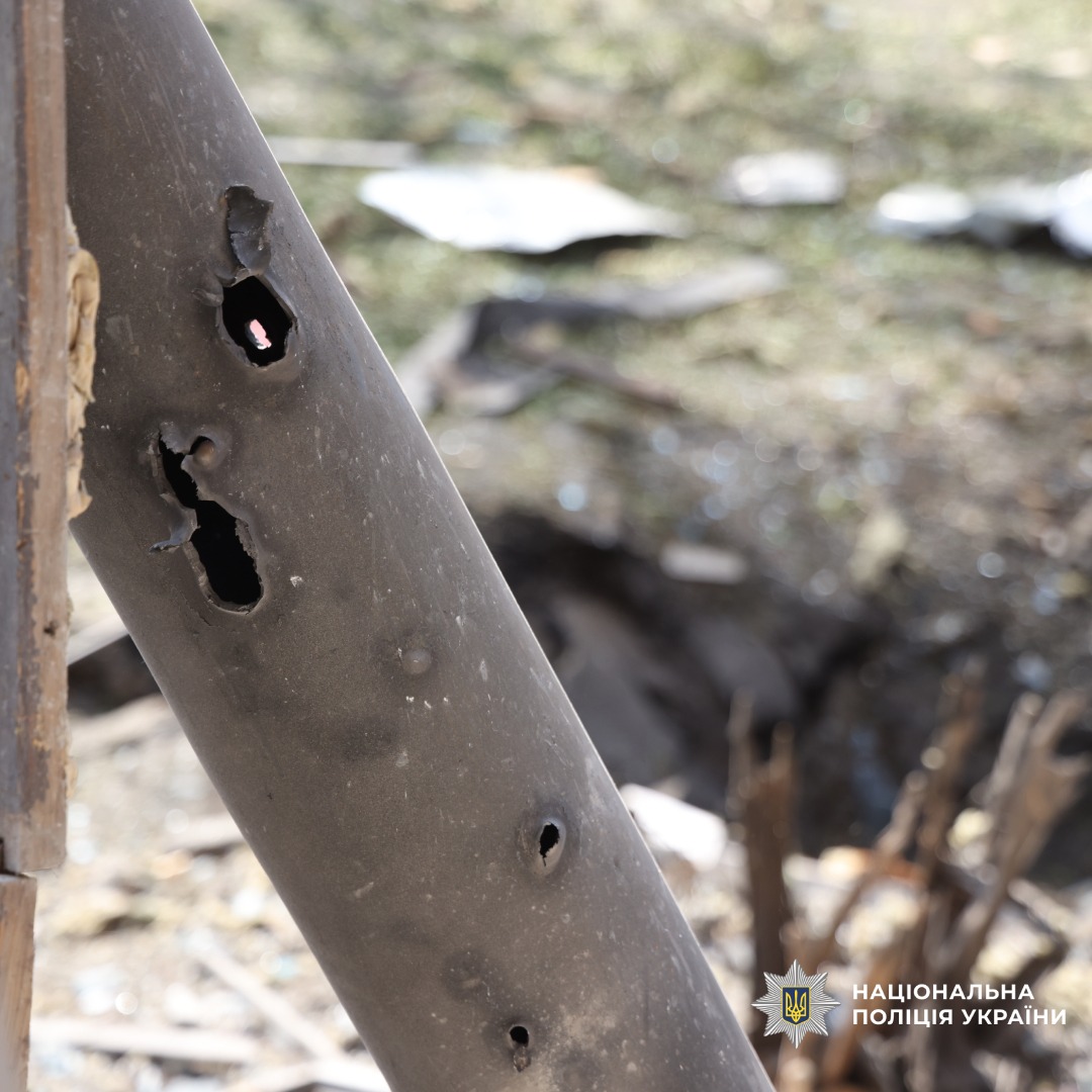 На фото наслідки ворожого обстрілу