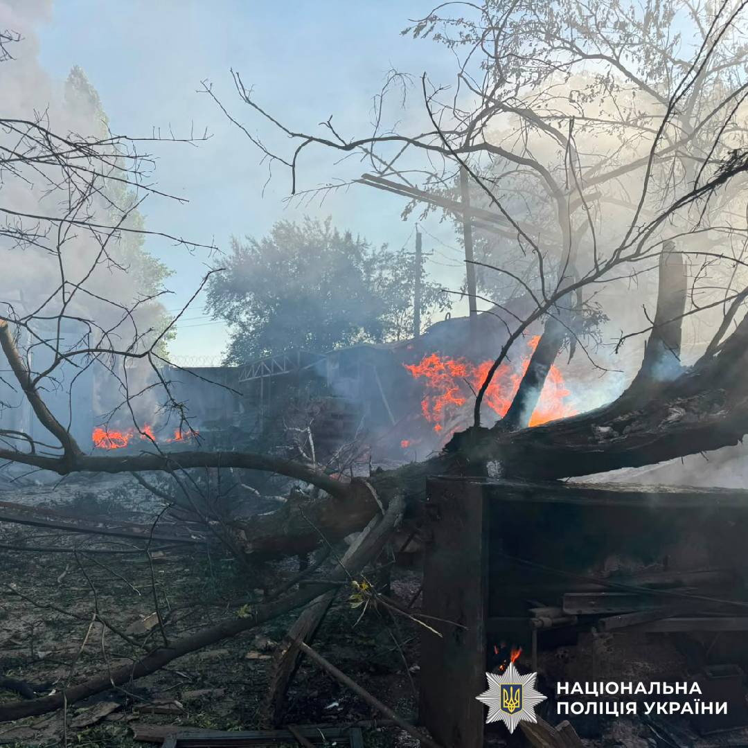 На фото наслідки ворожого обстрілу