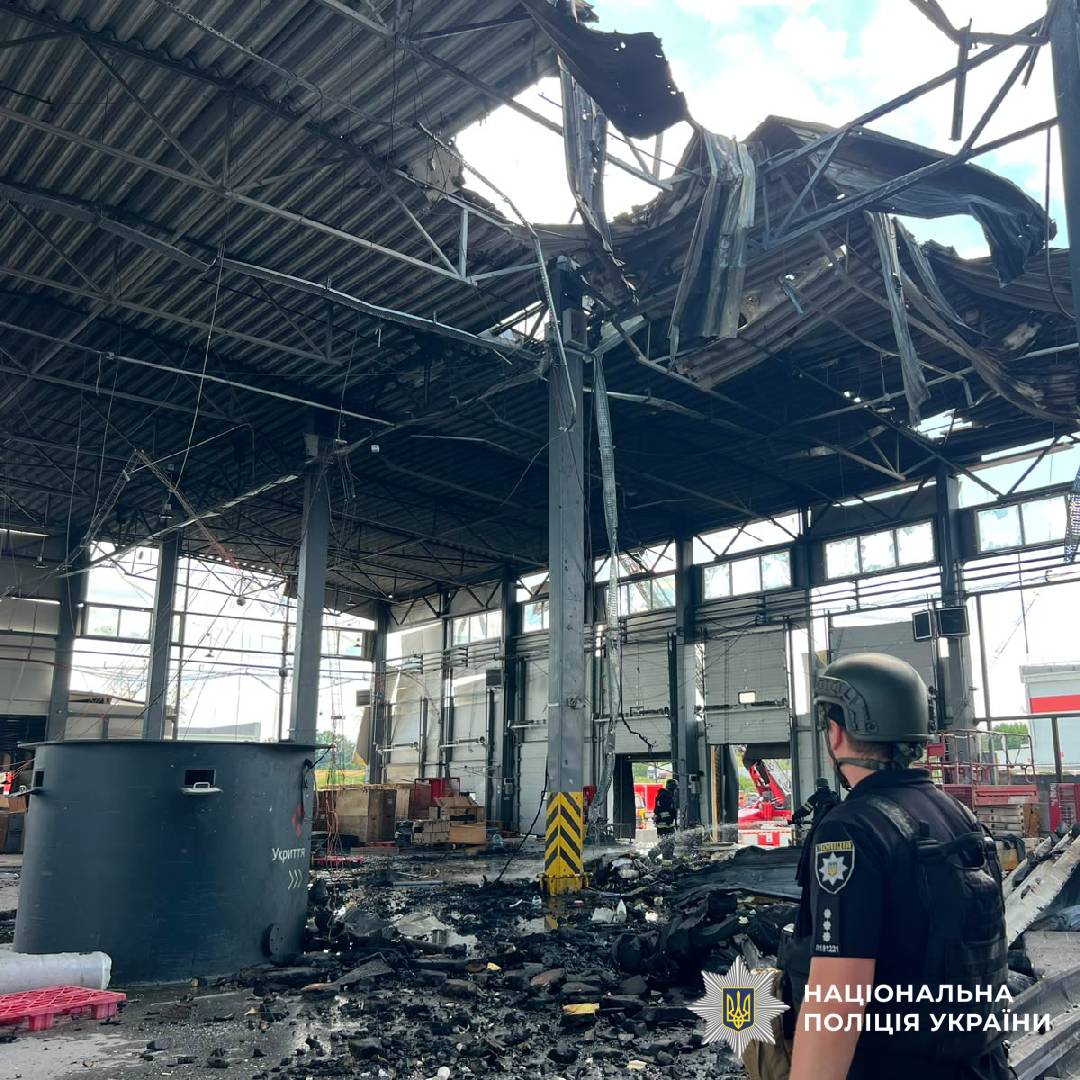 На фото наслідки ворожого обстрілу