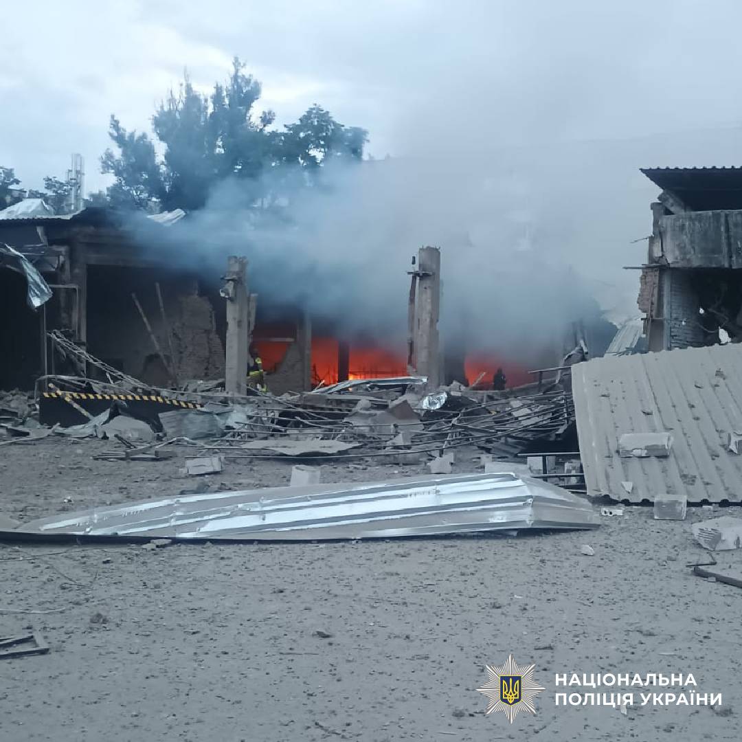На фото наслідки ворожого обстрілу