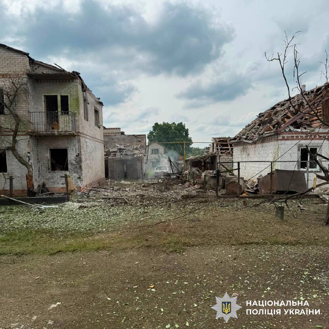 На фото наслідки ворожого обстрілу