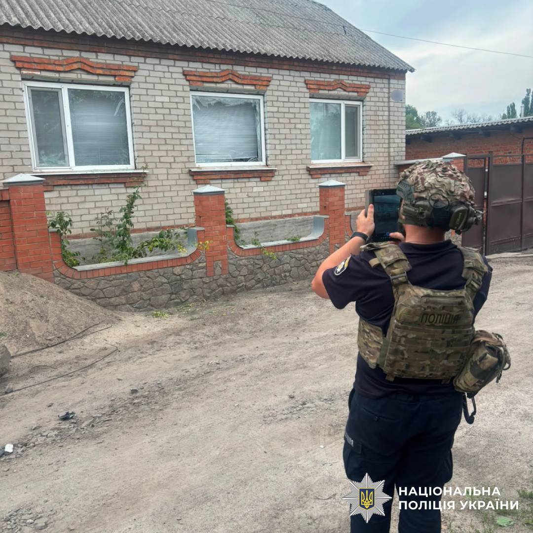 На фото наслідки ворожого обстрілу