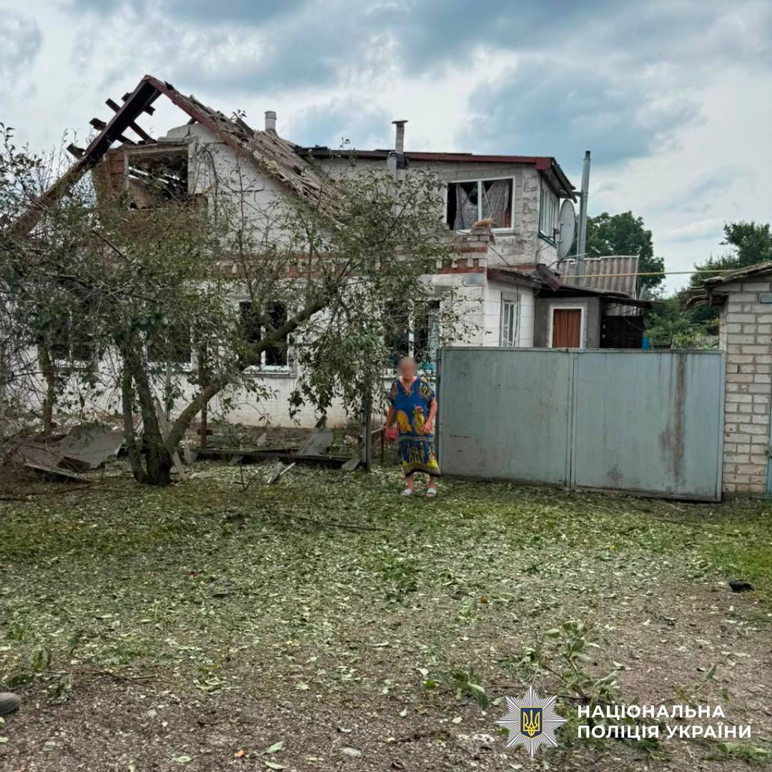 На фото наслідки ворожого обстрілу
