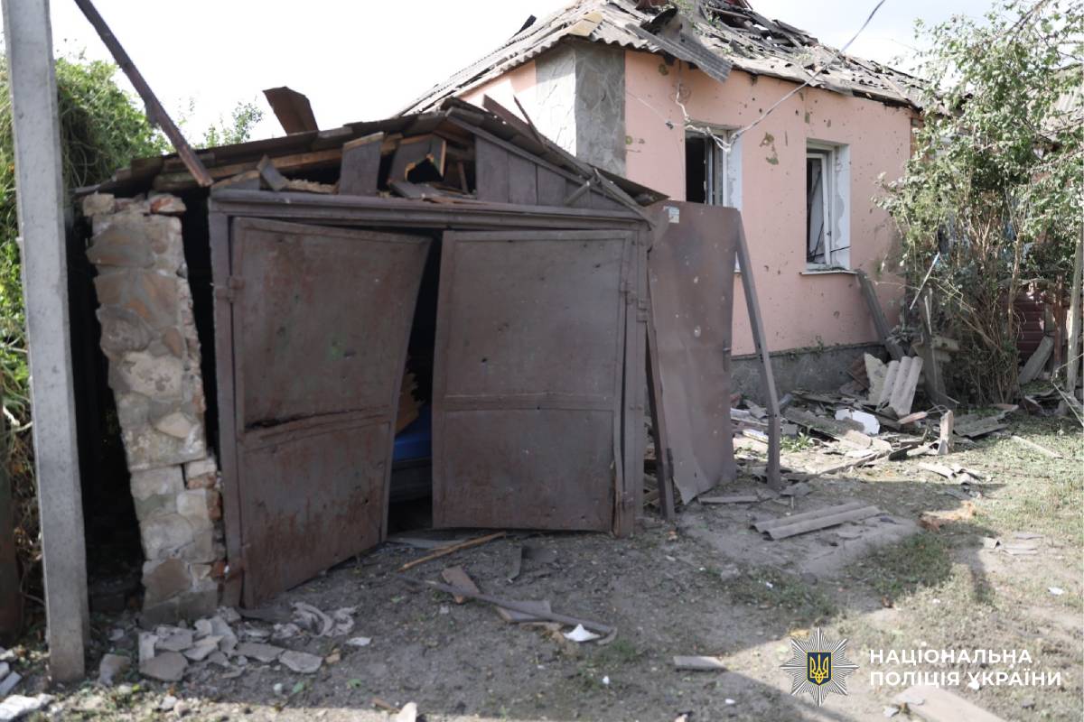На фото наслідки ворожого обстрілу