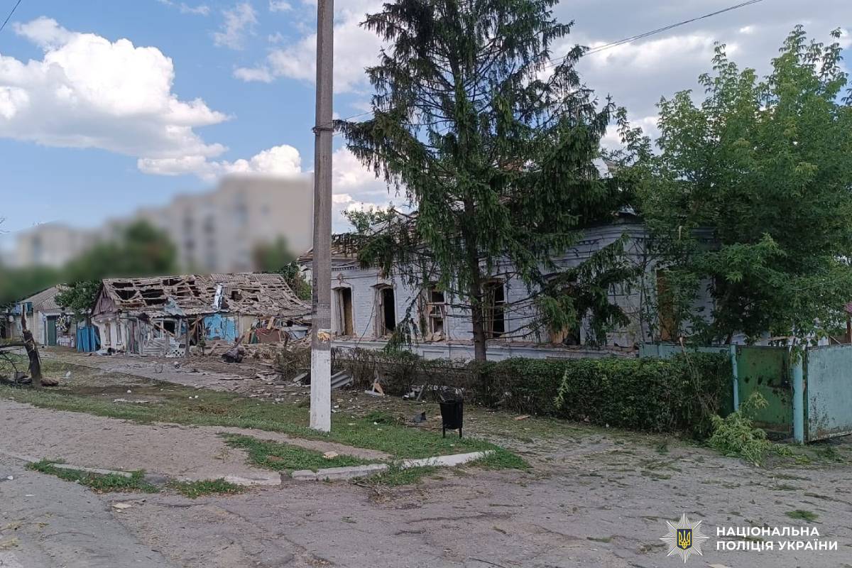 На фото наслідки ворожого обстрілу
