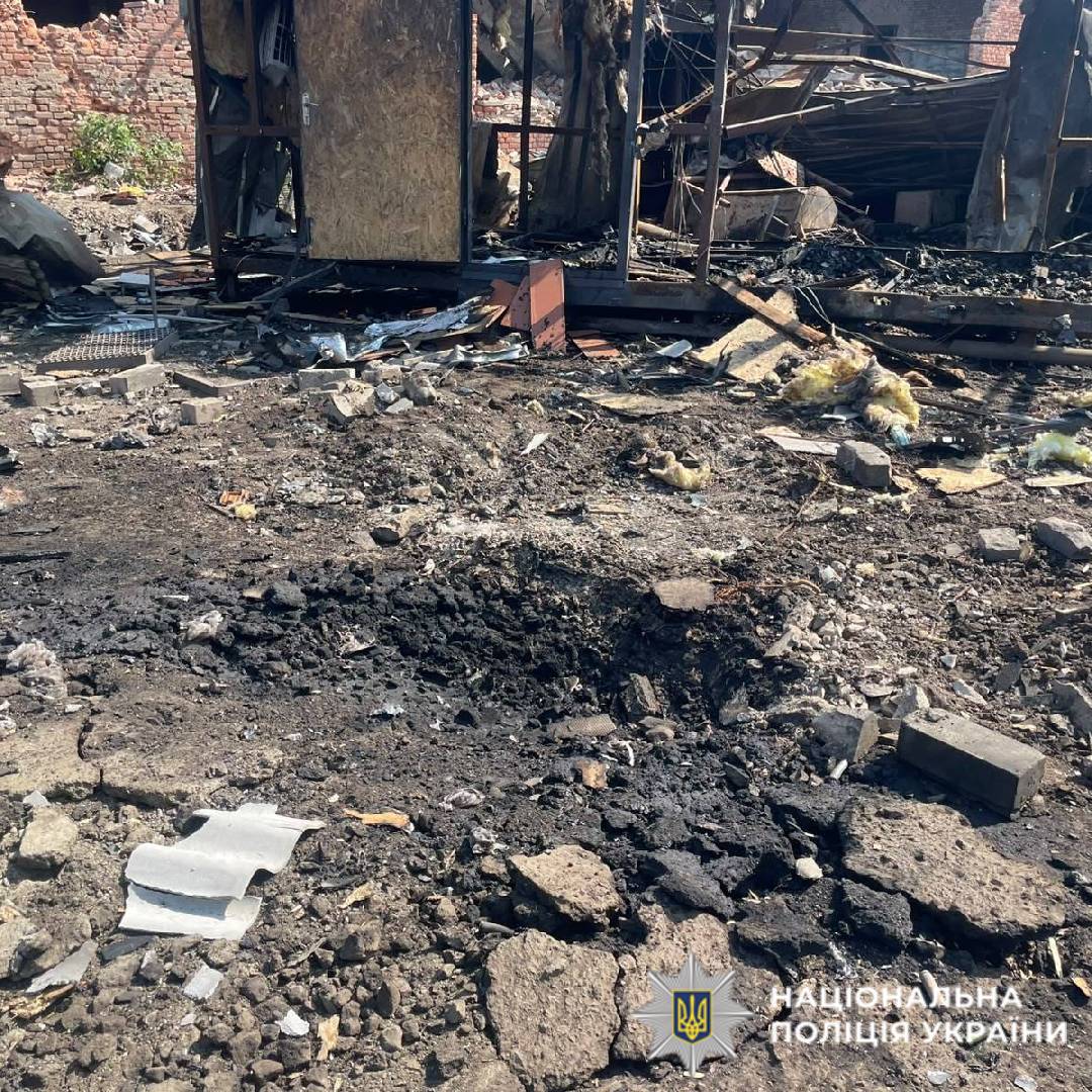 На фото наслідки ворожого обстрілу