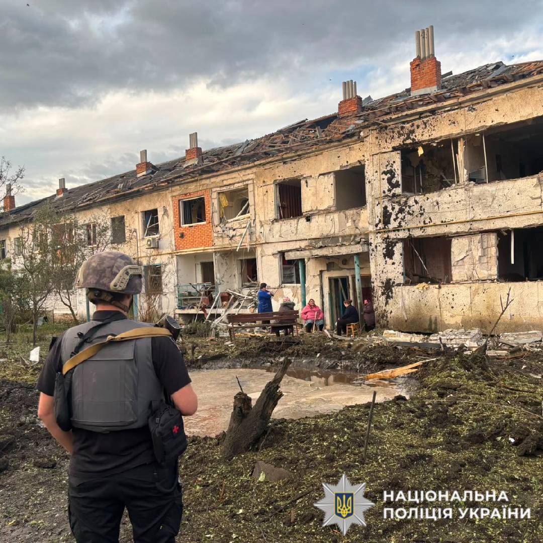 На фото наслідки ворожого обстрілу