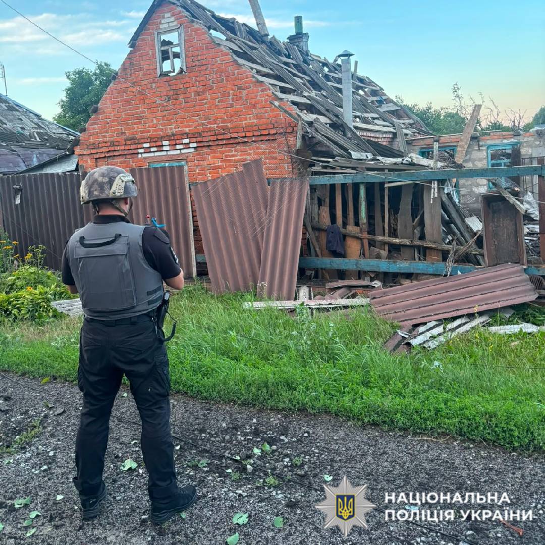 На фото наслідки ворожого обстрілу