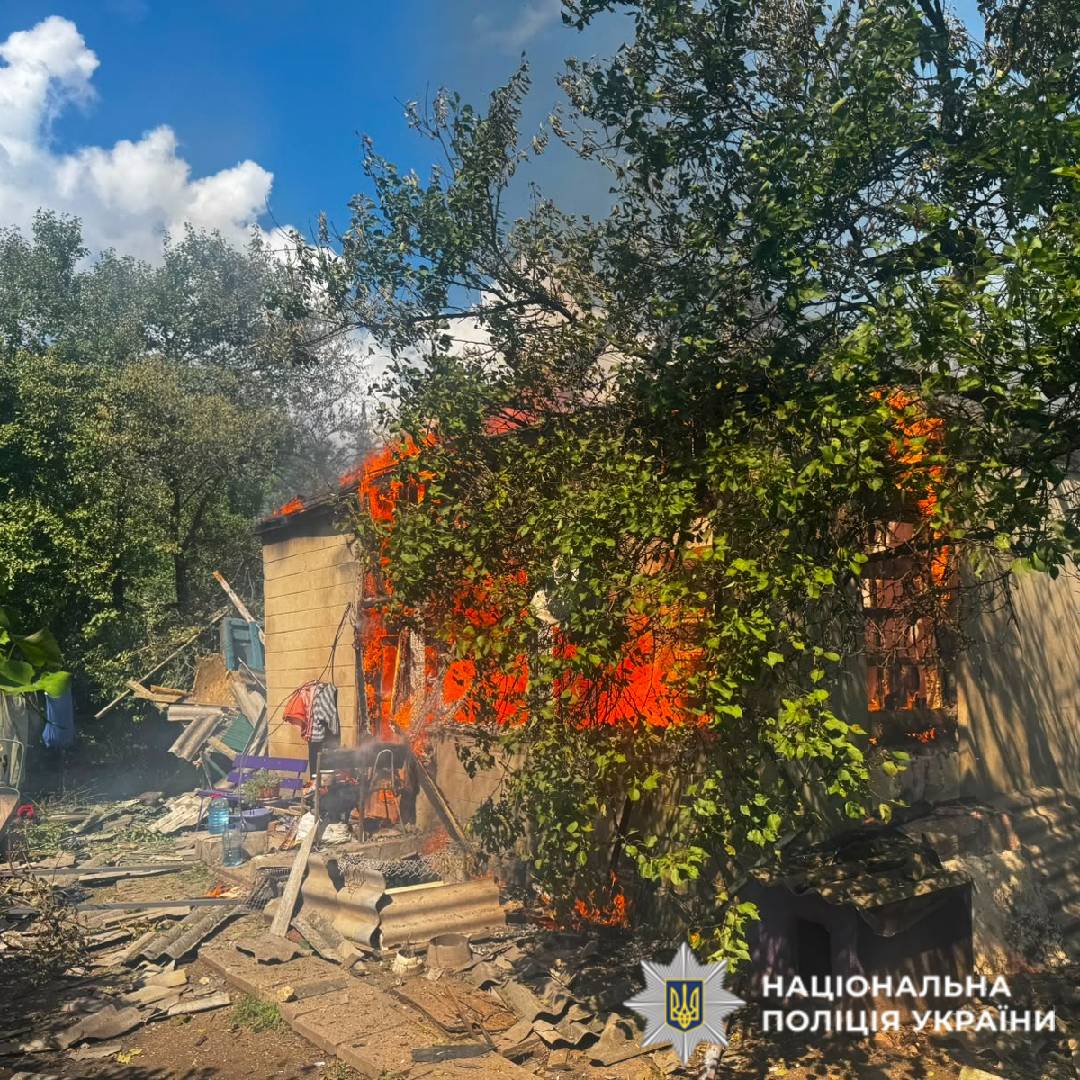 На фото наслідки ворожого обстрілу