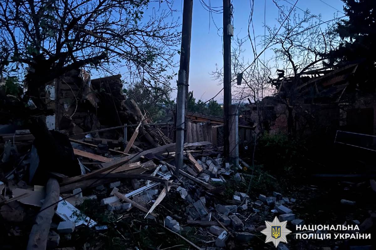 На фото наслідки ворожого обстрілу