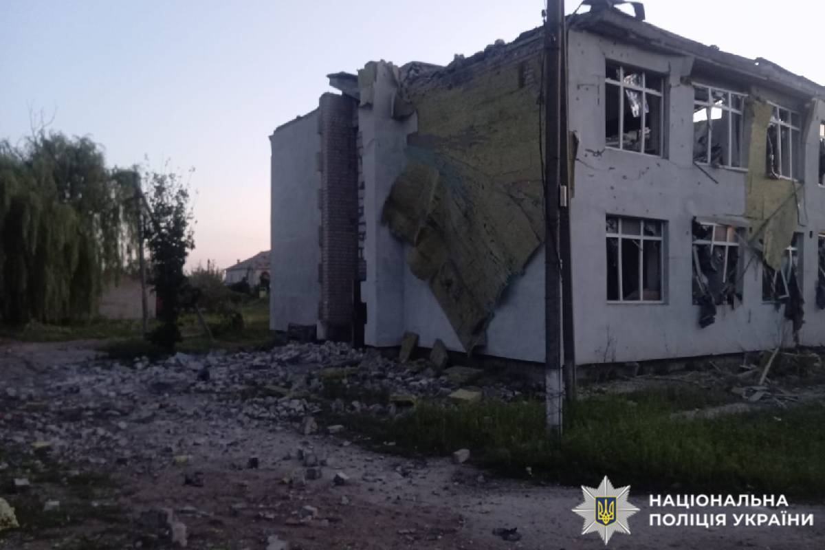 На фото наслідки ворожого обстрілу