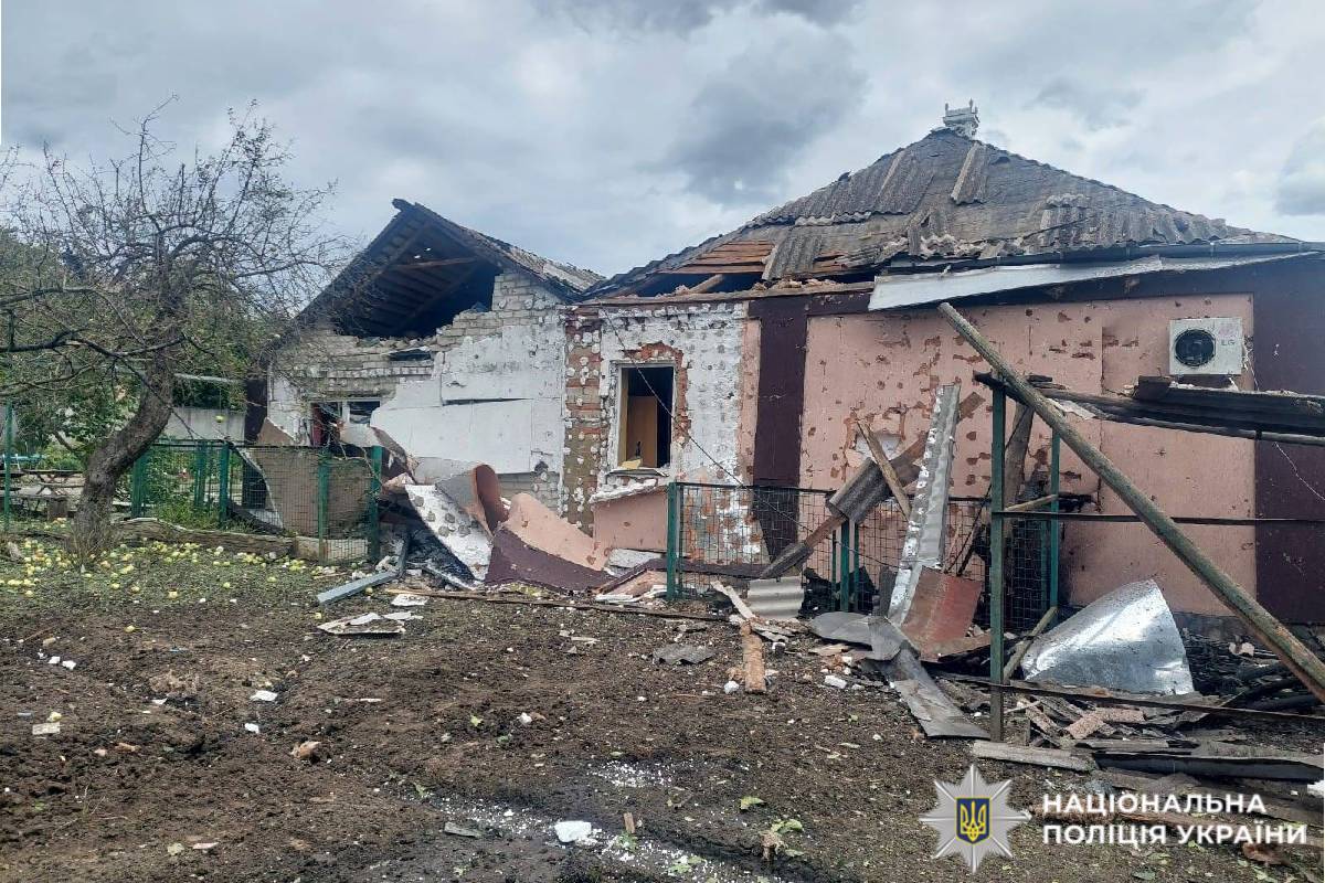 На фото наслідки ворожого обстрілу