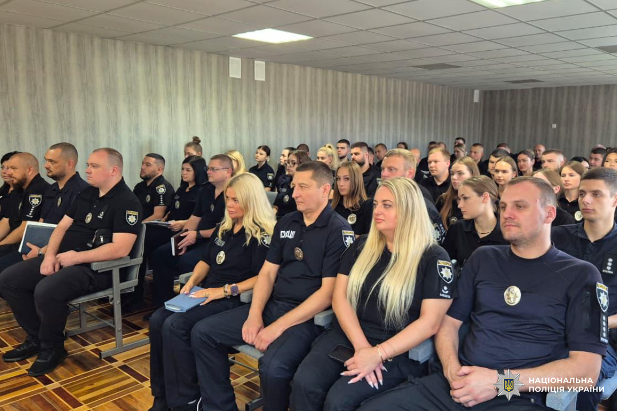 У Харкові особовому складу представили нового керівника підрозділу поліції Індустріального району