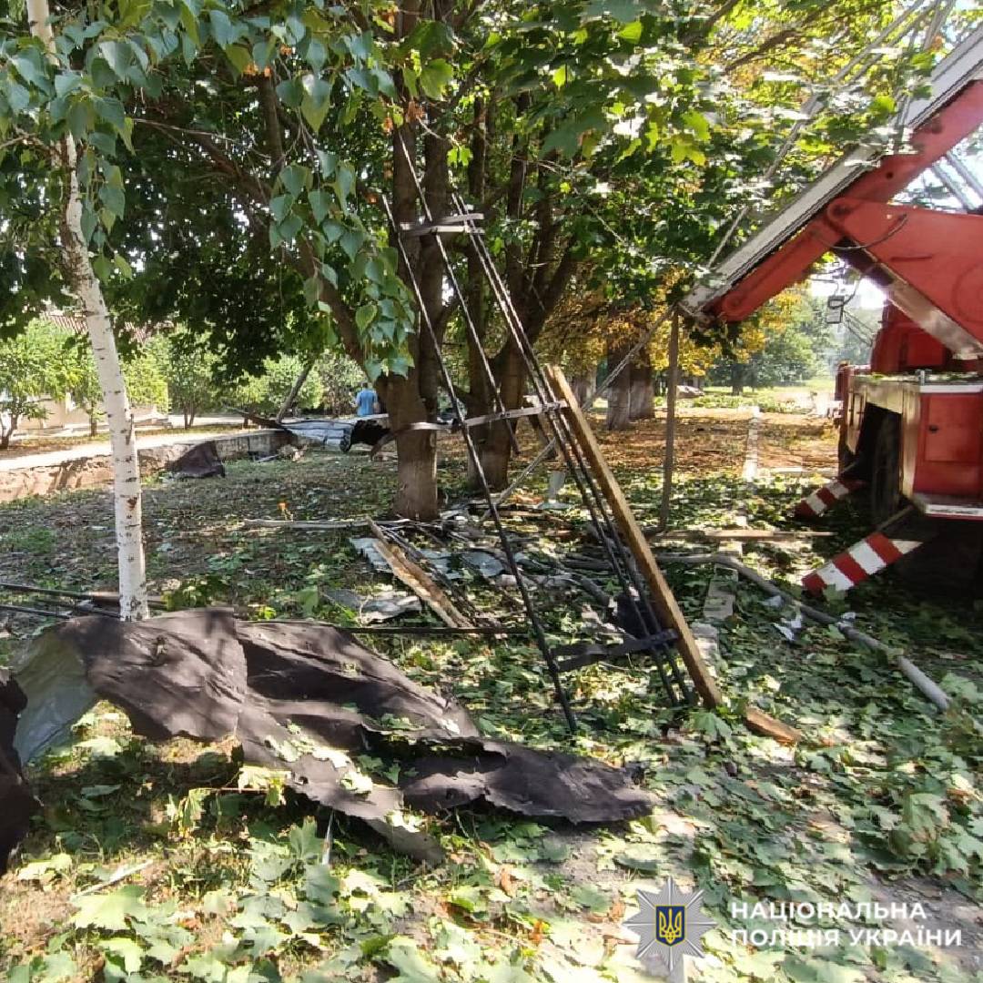 На фото наслідки ворожого обстрілу