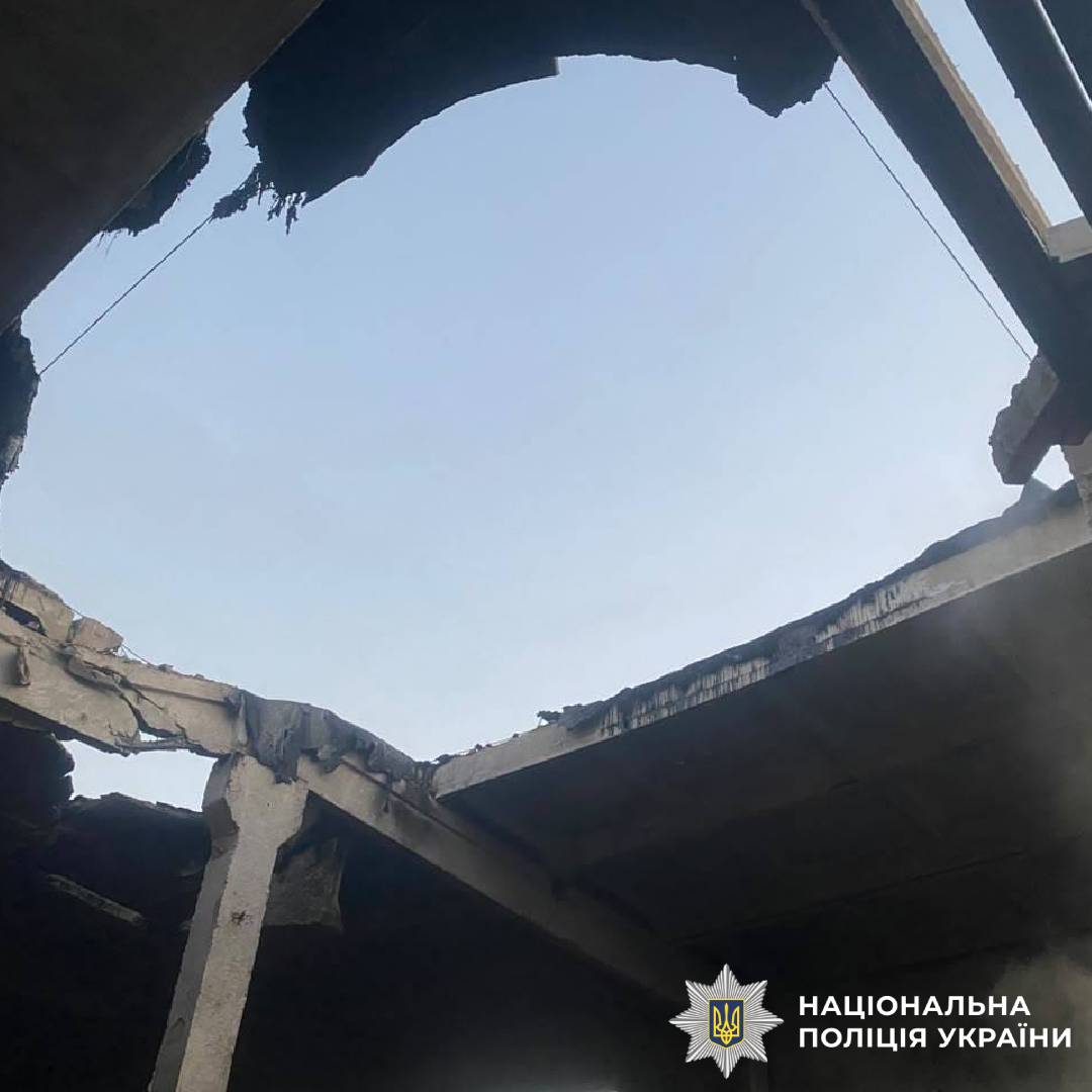 На фото наслідки ворожого обстрілу