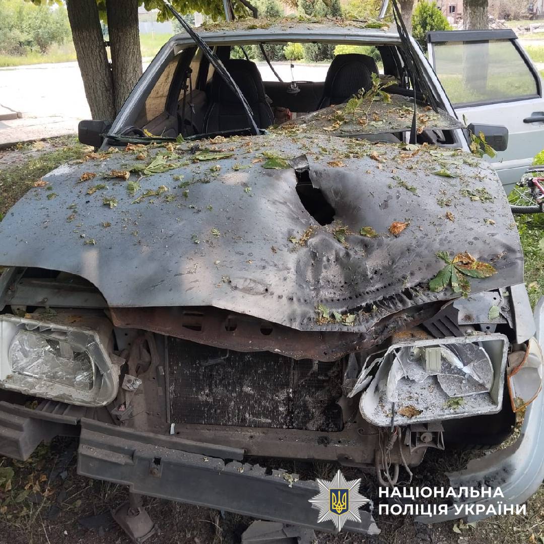 На фото наслідки ворожого обстрілу