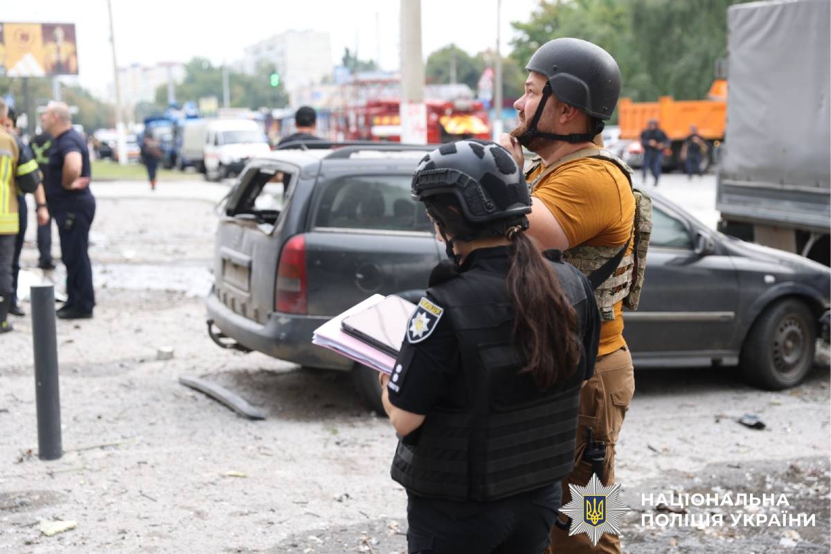 На фото наслідки ворожого обстрілу