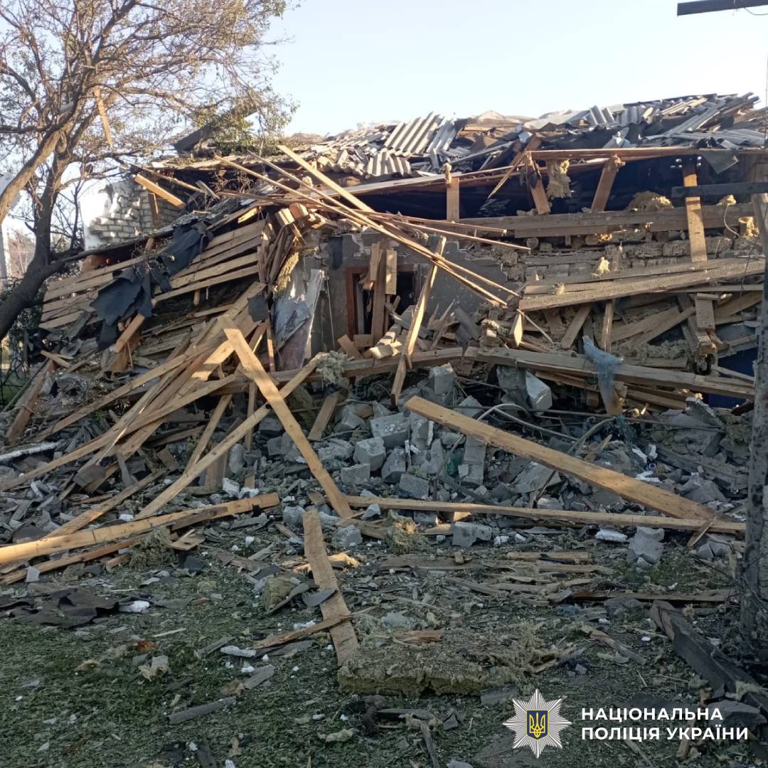 На фото наслідки ворожого обстрілу