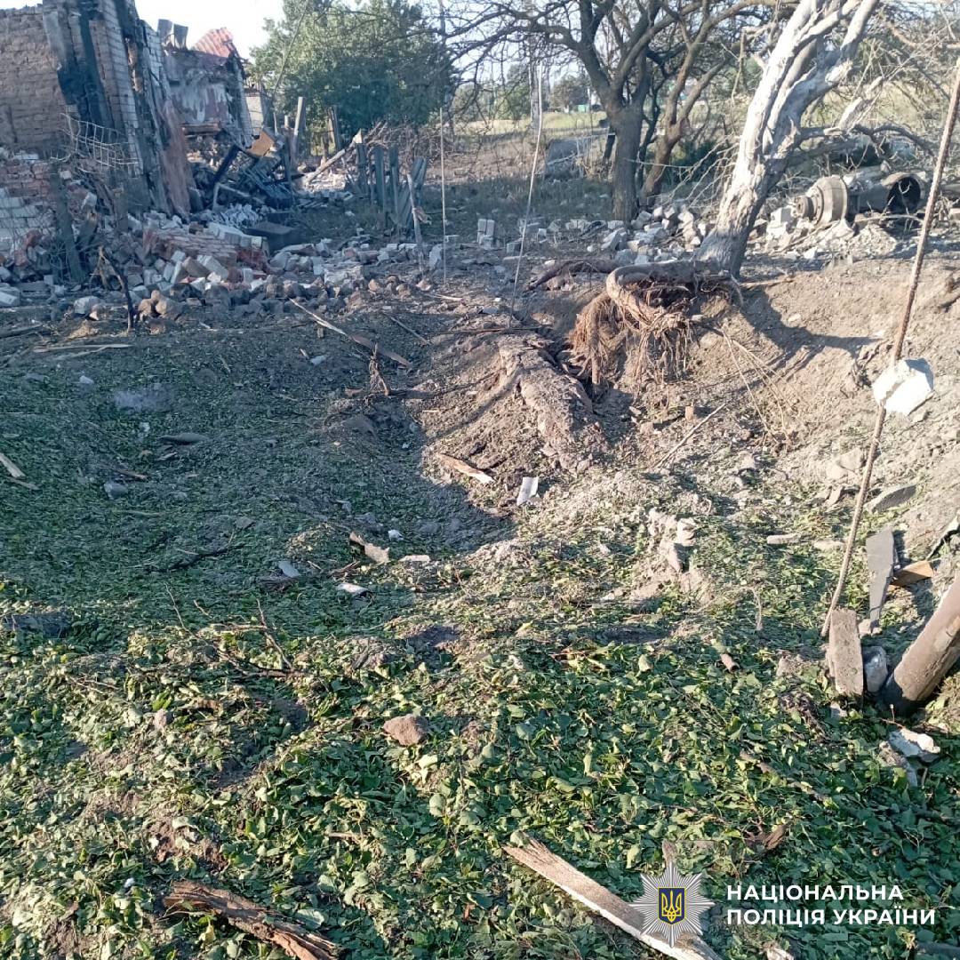 На фото наслідки ворожого обстрілу