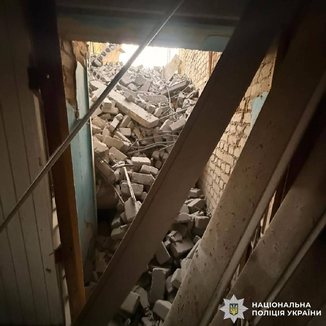 На фото наслідки ворожого обстрілу