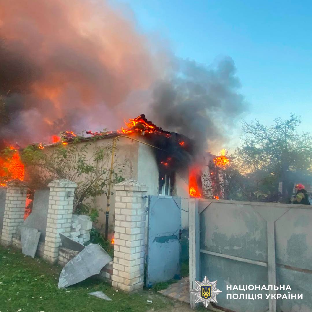 На фото наслідки ворожого обстрілу