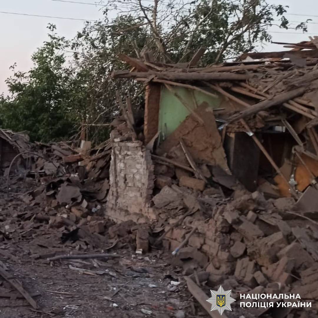 На фото наслідки ворожого обстрілу