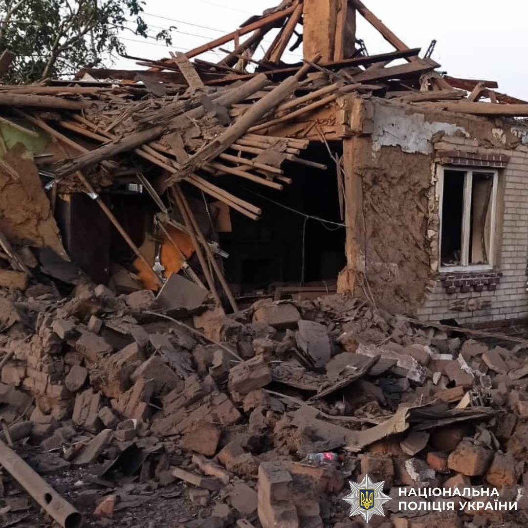 На фото наслідки ворожого обстрілу