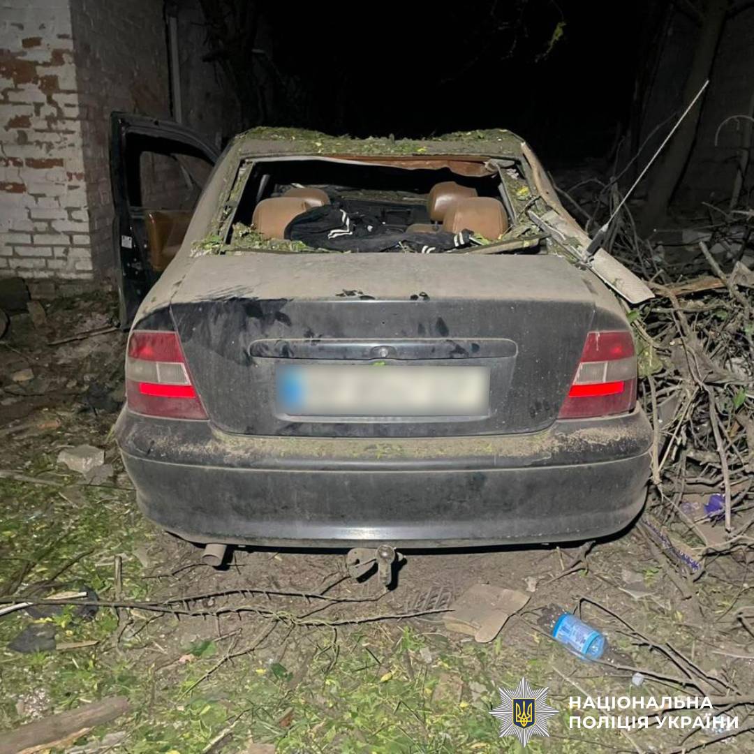 На фото наслідки ворожого обстрілу