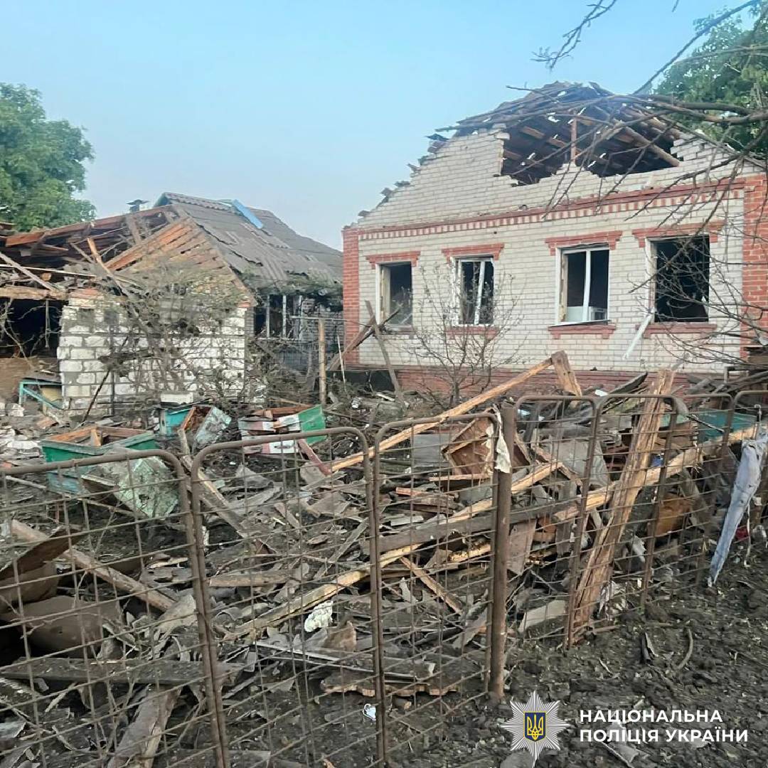 На фото наслідки ворожого обстрілу