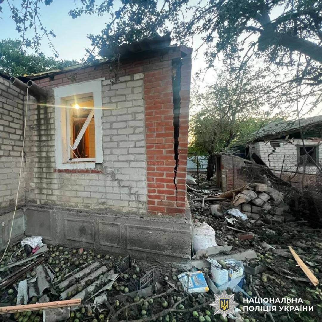 На фото наслідки ворожого обстрілу