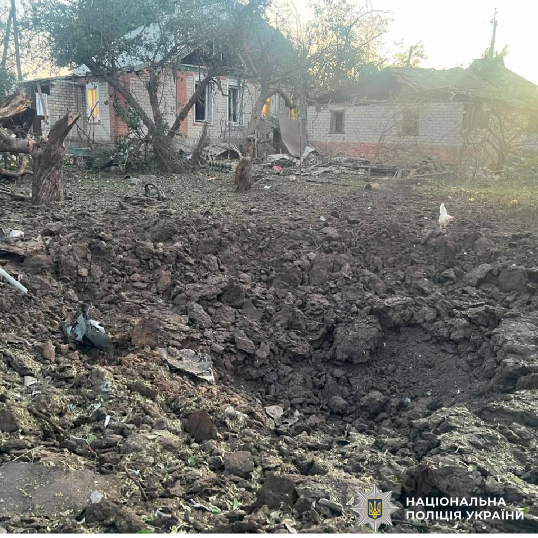 На фото наслідки ворожого обстрілу