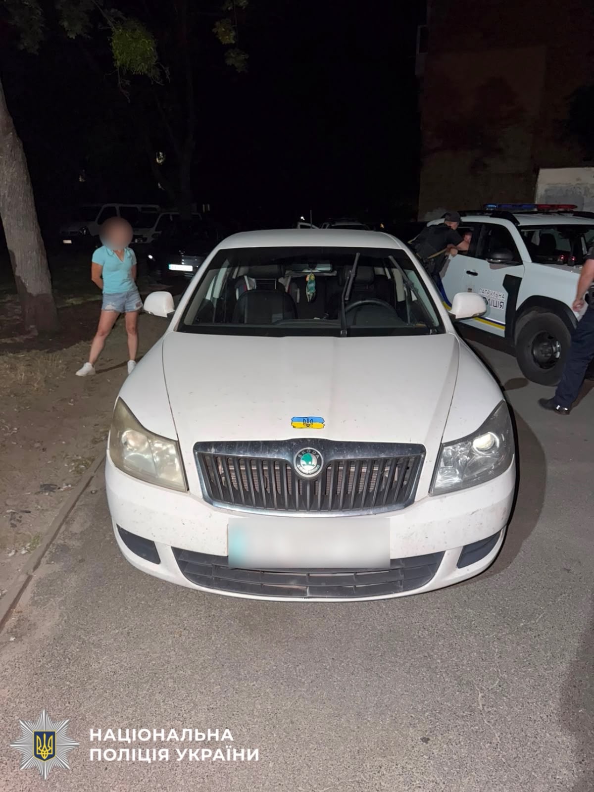 На фотографії зображено автомобіль, яким незаконно заволодів фігурант на Бориспільщині.