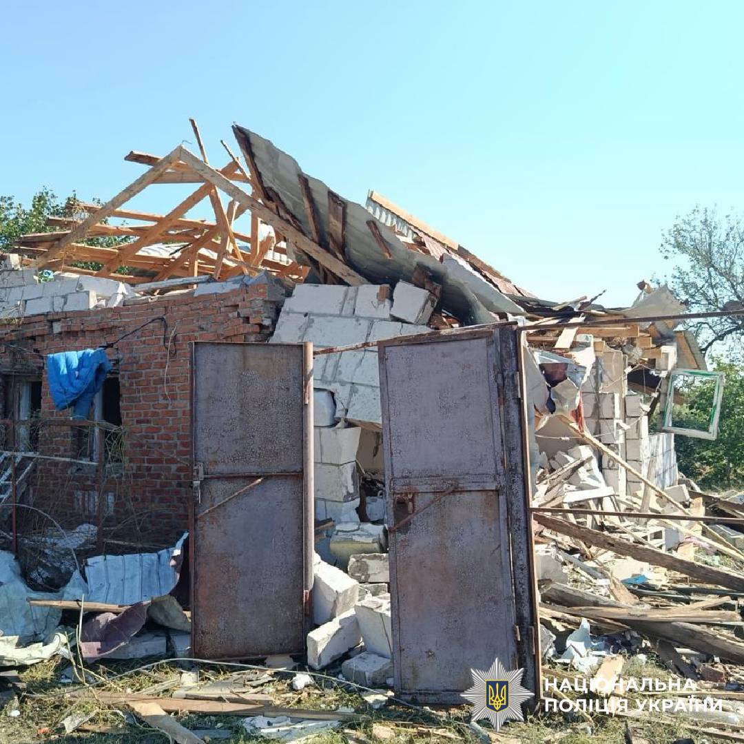 На фото наслідки ворожого обстрілу