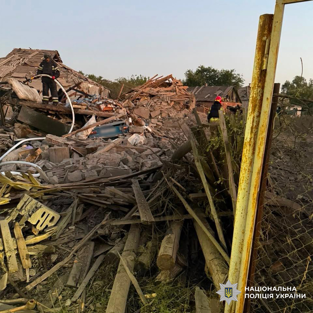На фото наслідки ворожого обстрілу