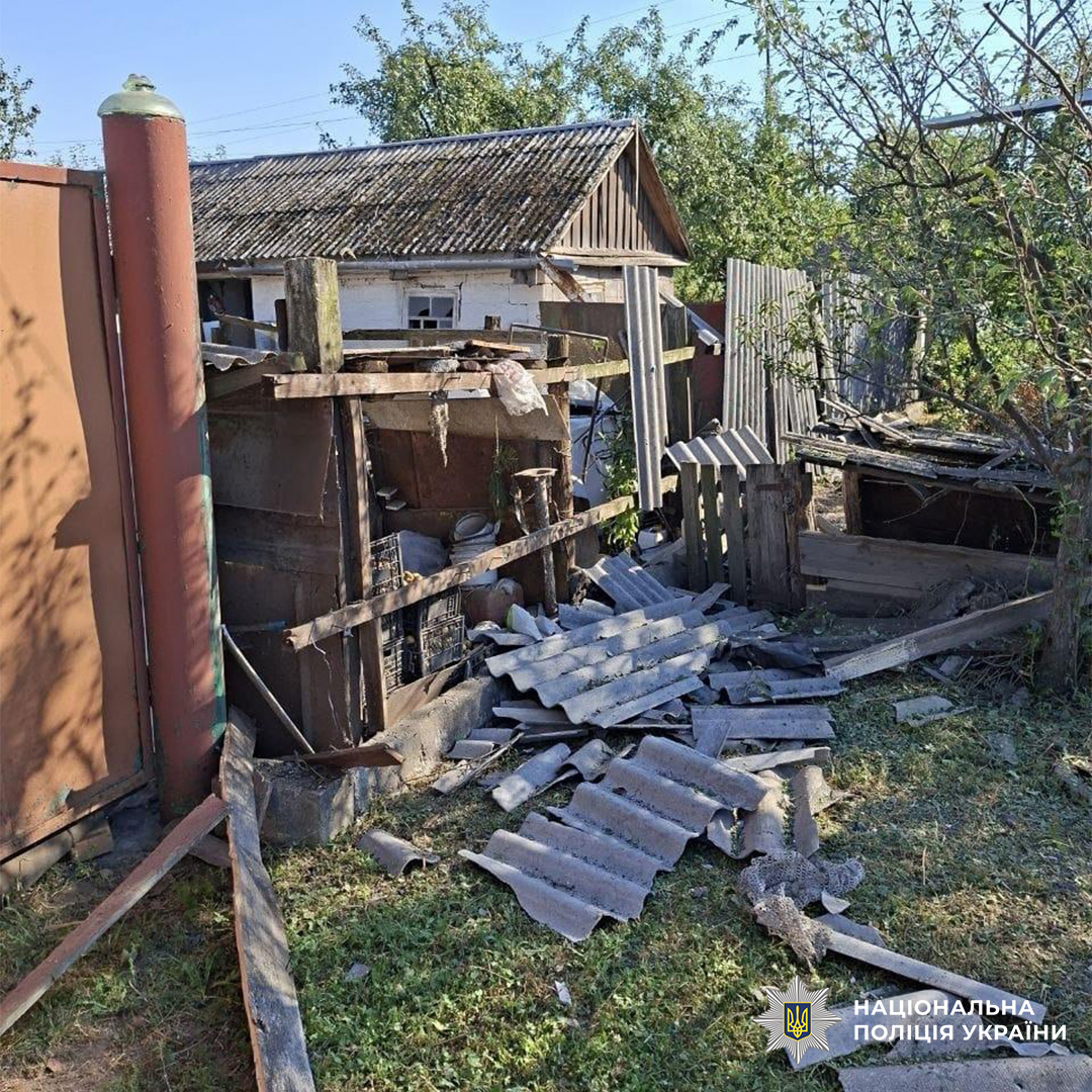 На фото наслідки ворожого обстрілу