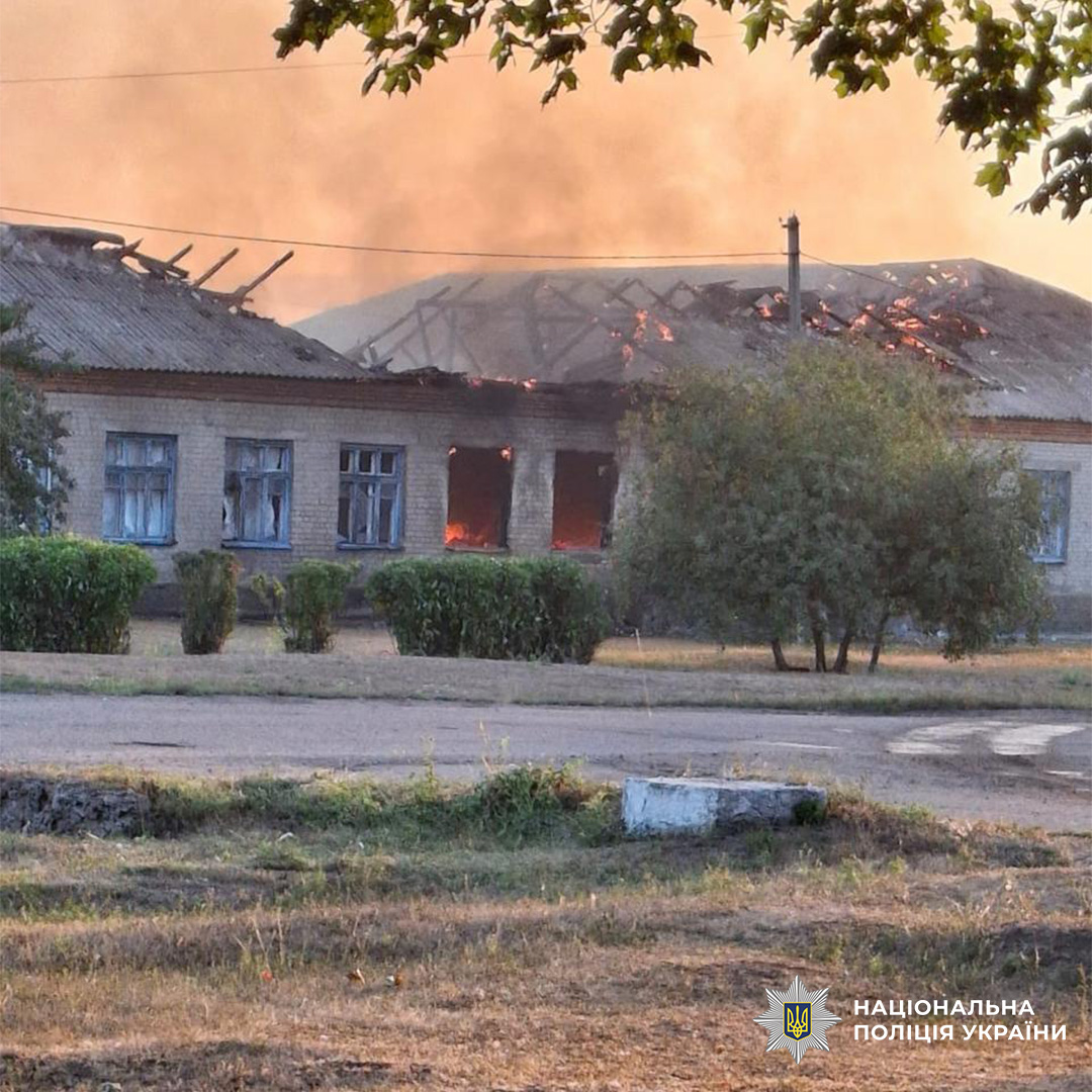 На фото наслідки ворожого обстрілу