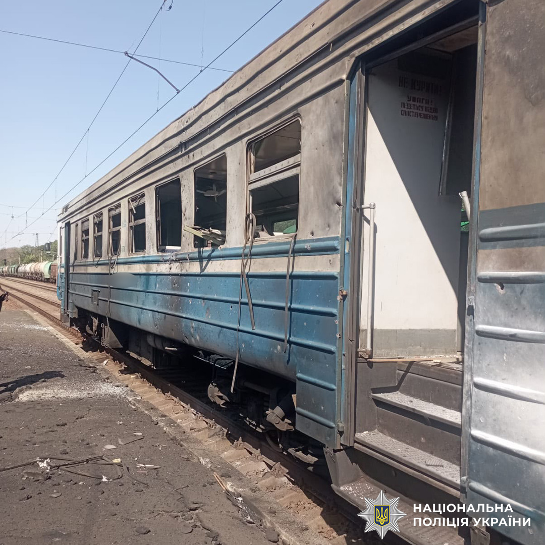 На фото наслідки ворожого обстрілу