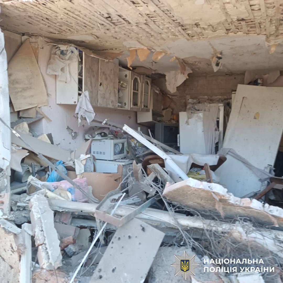 На фото наслідки ворожого обстрілу