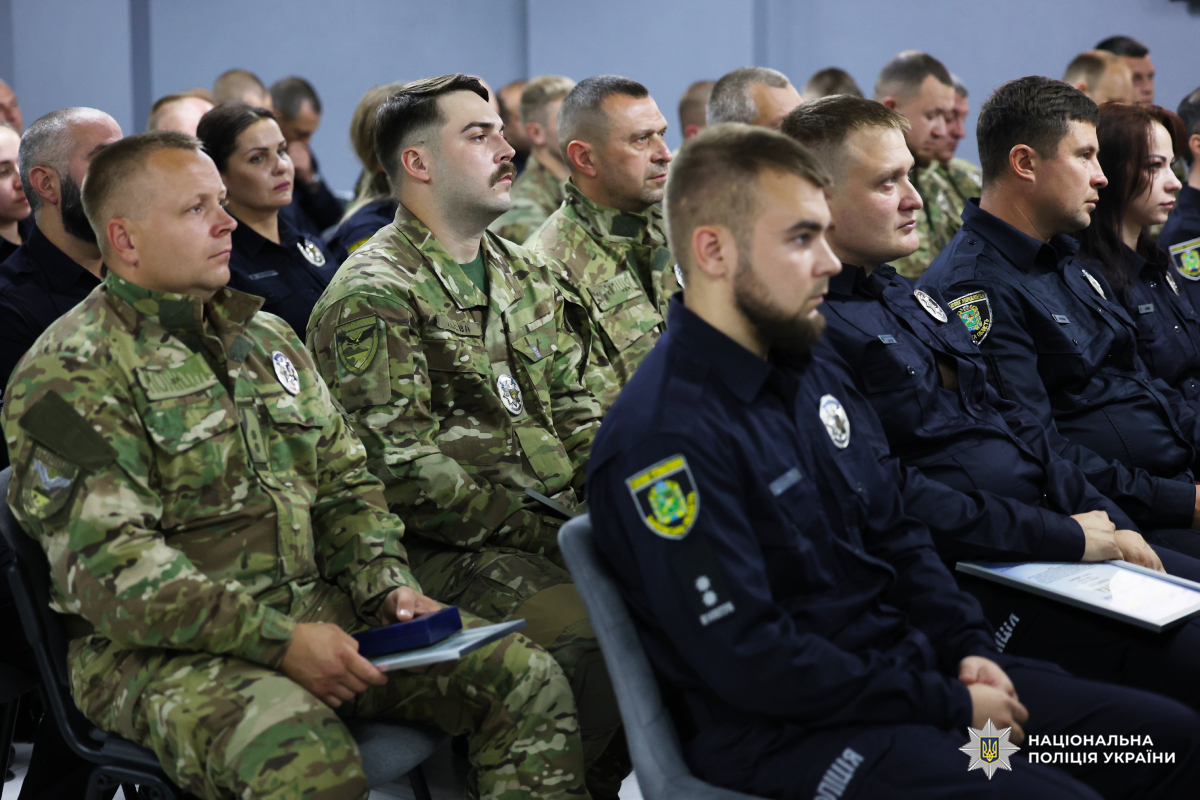 До Дня Незалежності України відзначили поліцейських Харківщини
