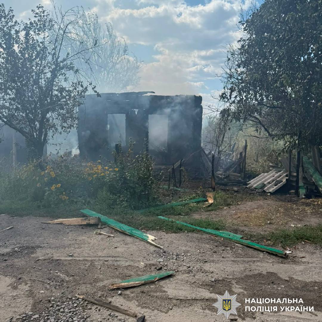 На фото наслідки ворожого обстрілу