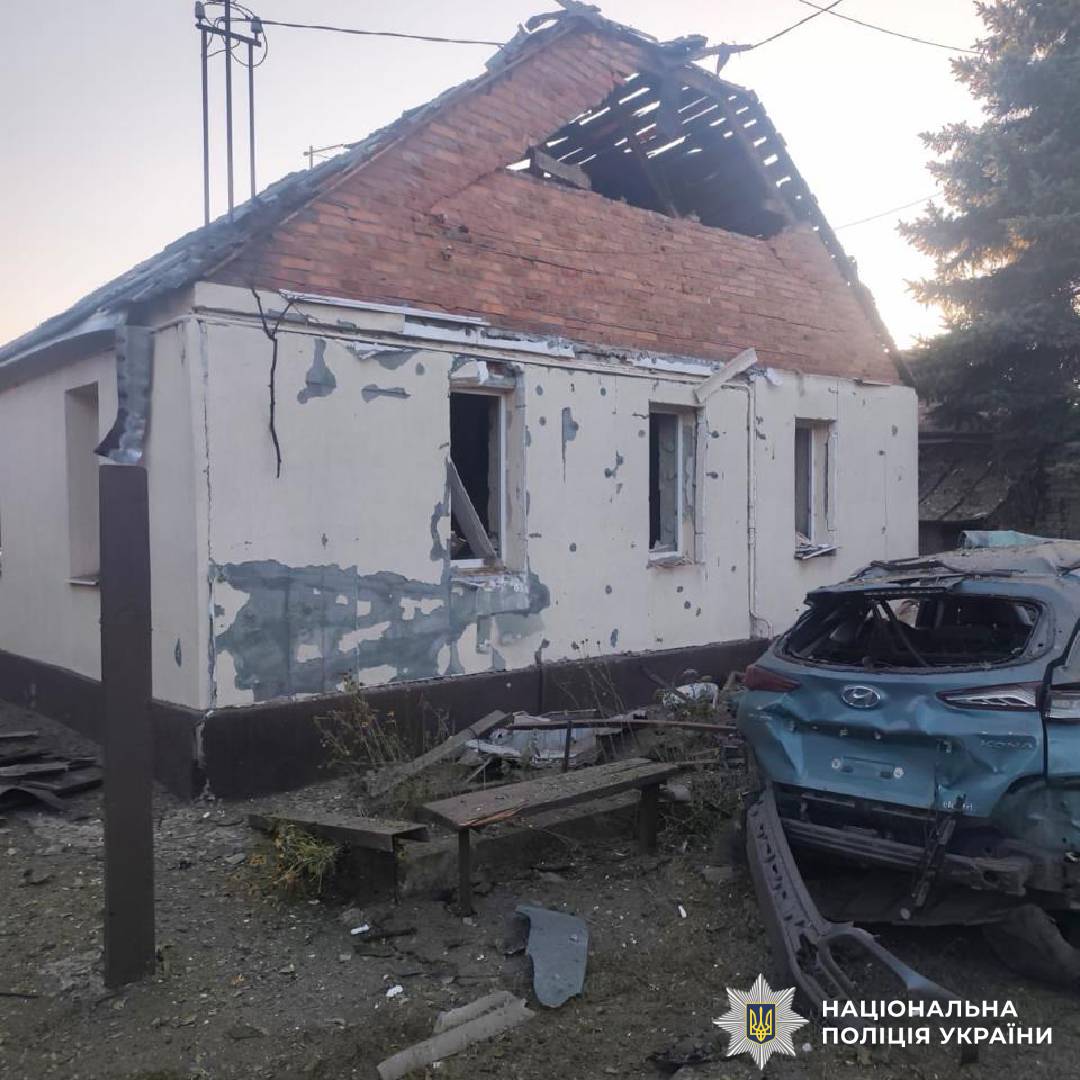 На фото наслідки ворожого обстрілу