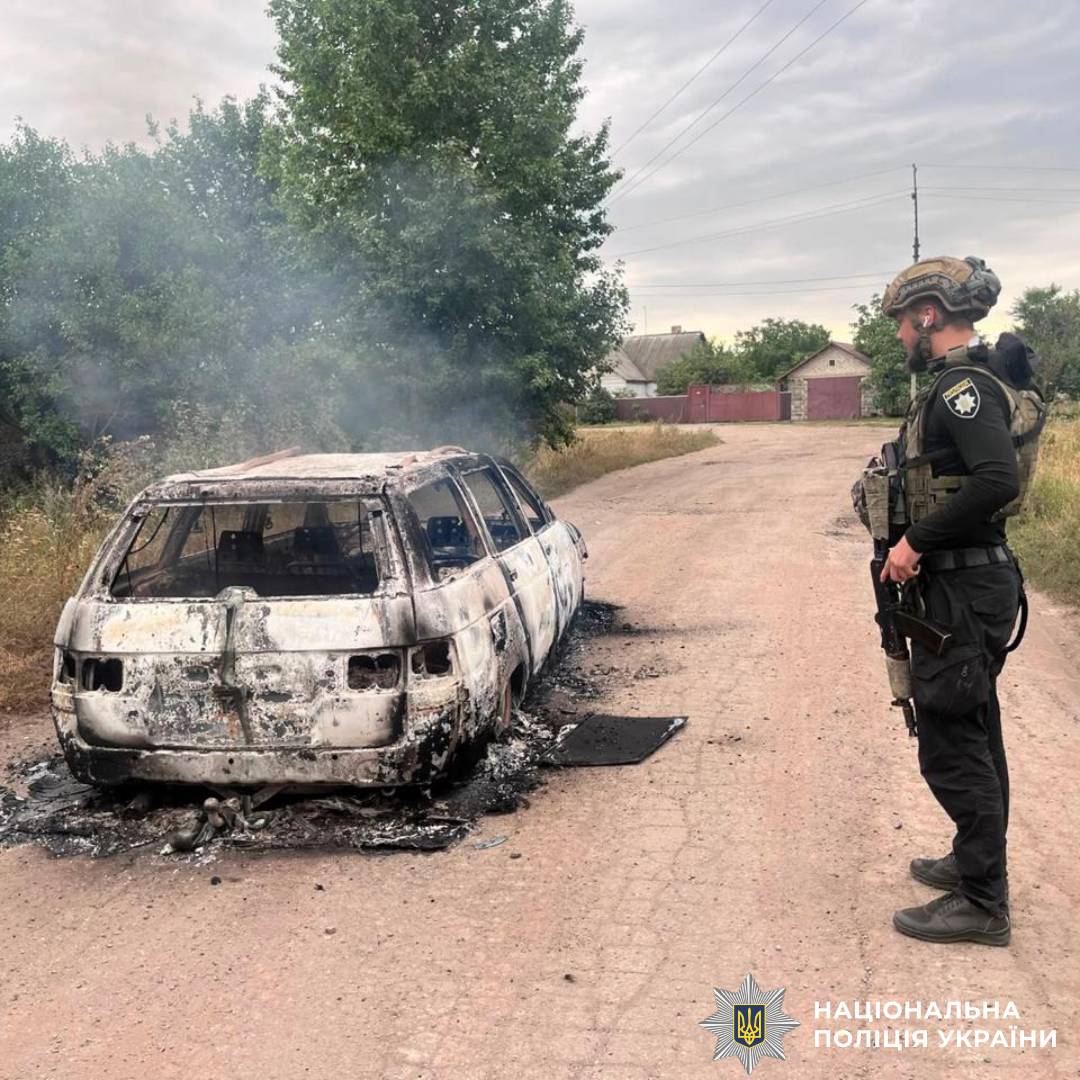 На фото наслідки ворожого обстрілу