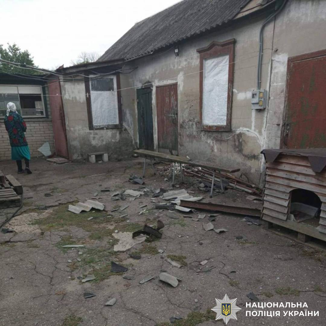 На фото наслідки ворожого обстрілу