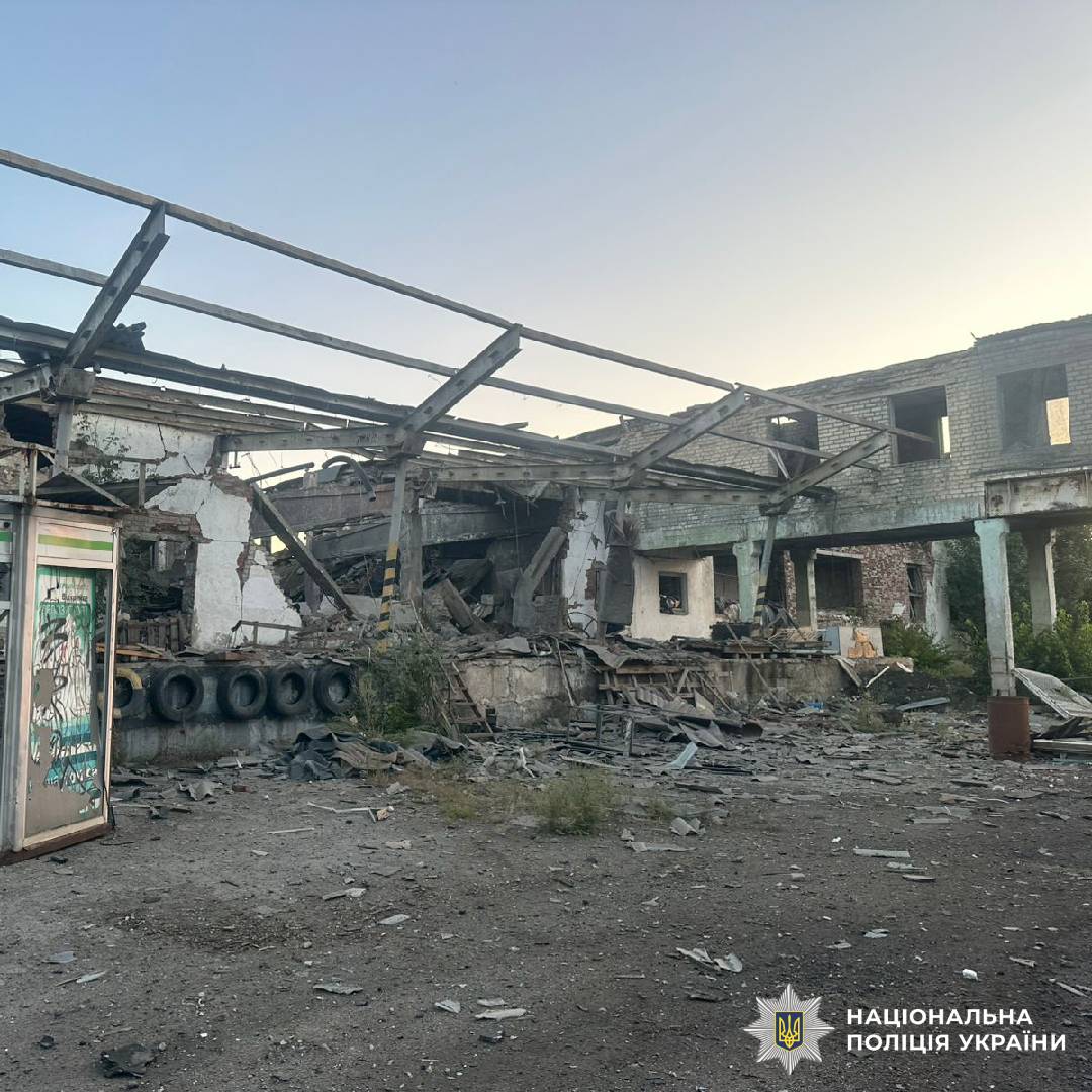На фото наслідки ворожого обстрілу