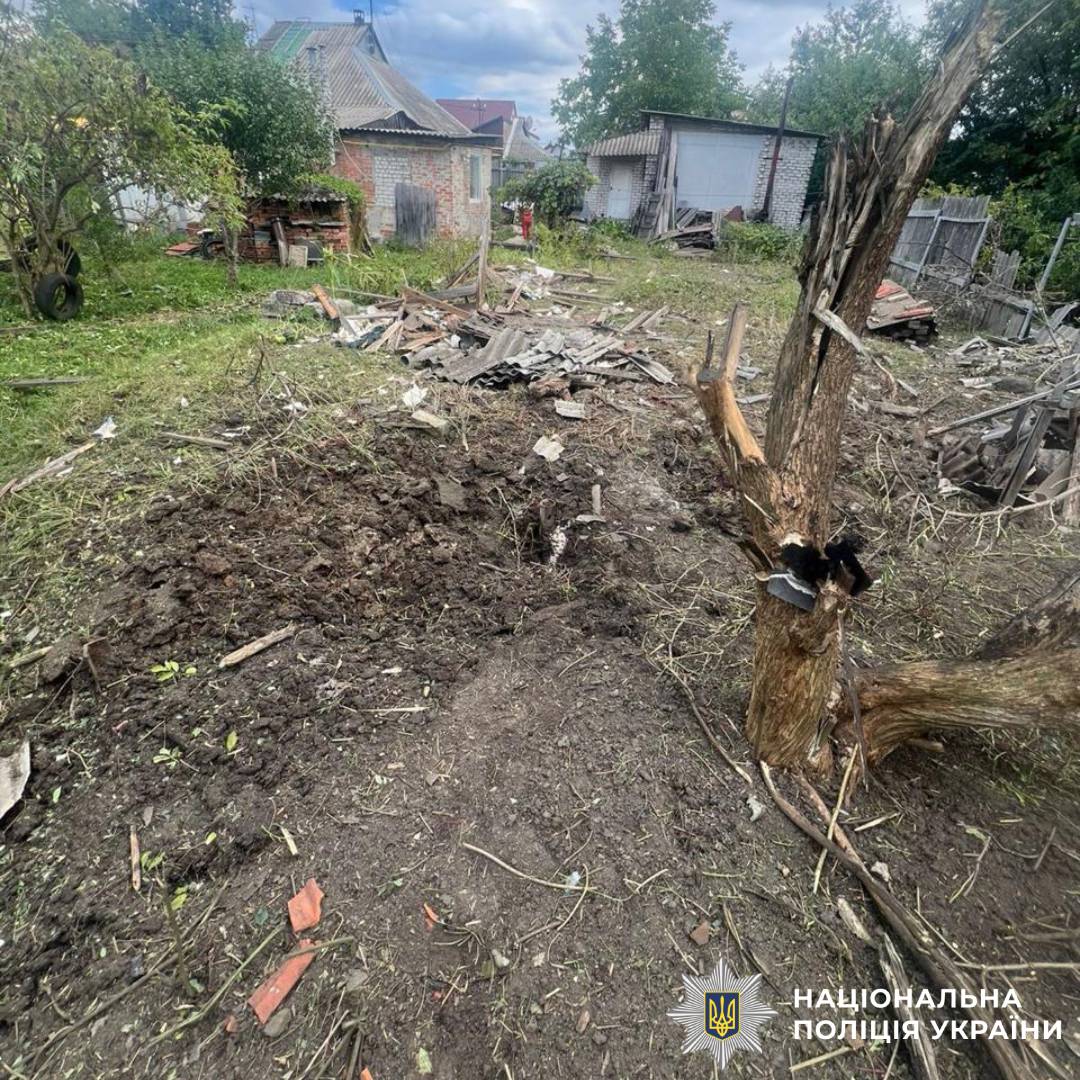 На фото наслідки ворожого обстрілу