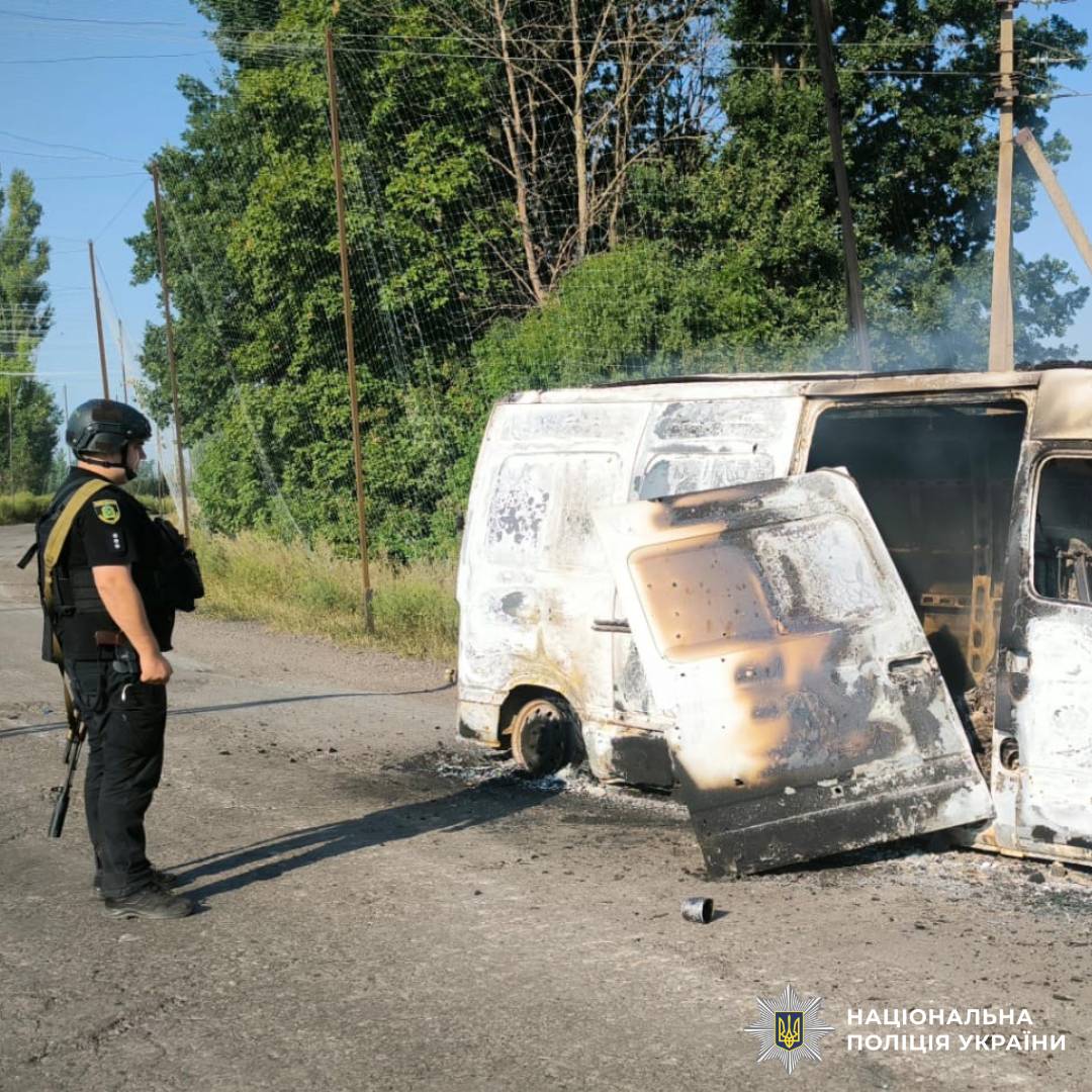 На фото наслідки ворожого обстрілу
